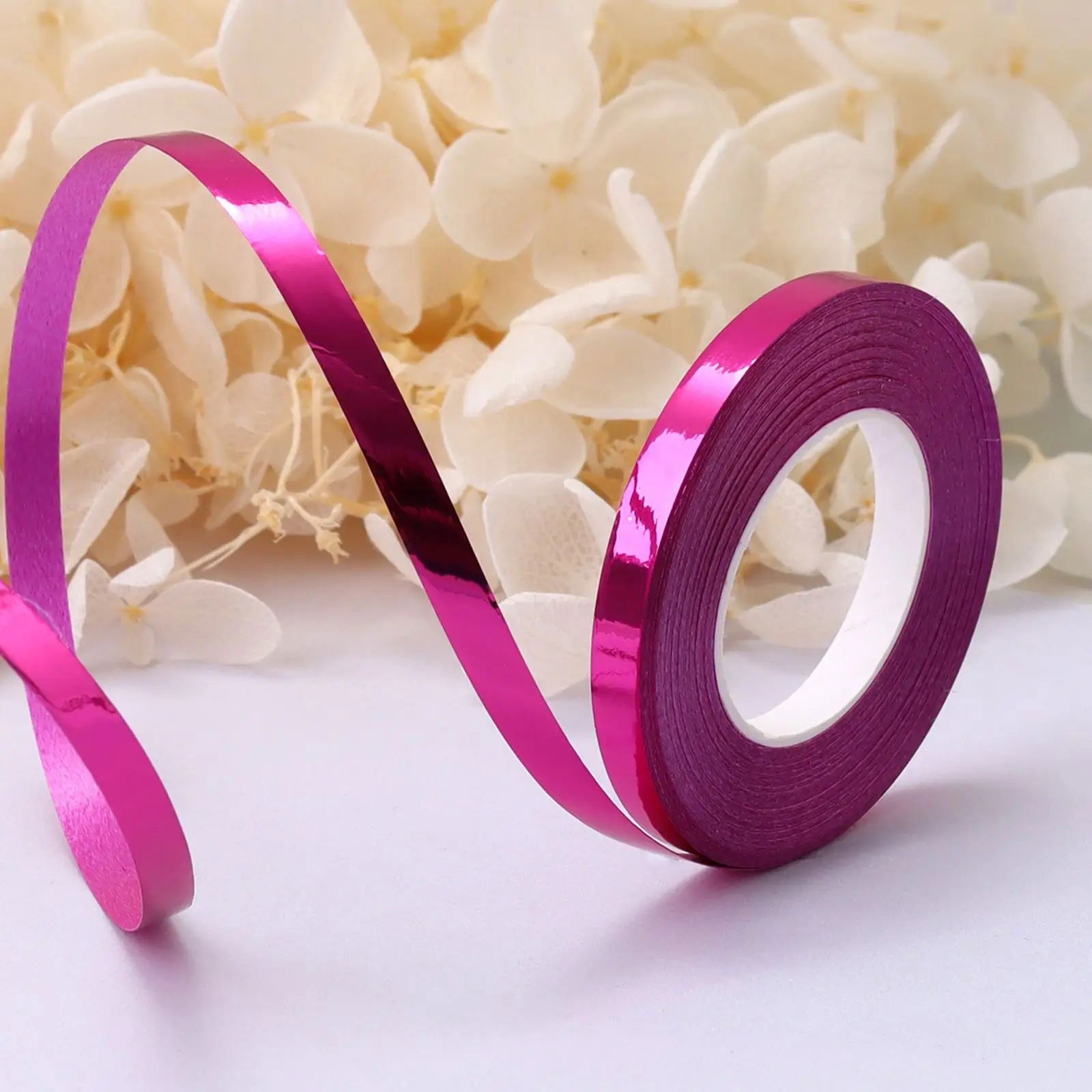 10Meter/Rolls 5mm Balloon Ribbon Party Birthday Wedding Accessorie Laser Balloon Chain Satin Ribbons Crafts DIY Party Decoration - Slobuy