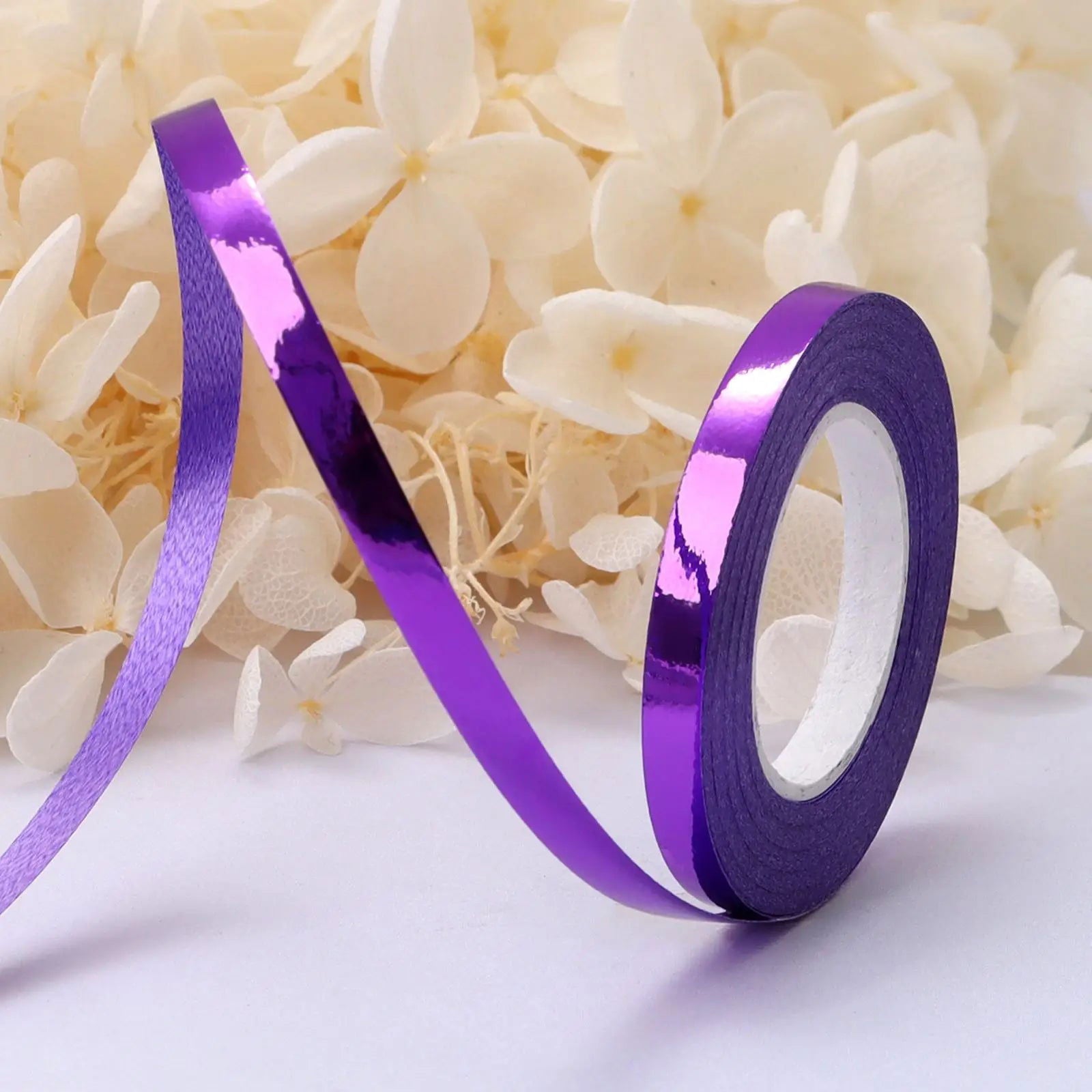 10Meter/Rolls 5mm Balloon Ribbon Party Birthday Wedding Accessorie Laser Balloon Chain Satin Ribbons Crafts DIY Party Decoration - Slobuy
