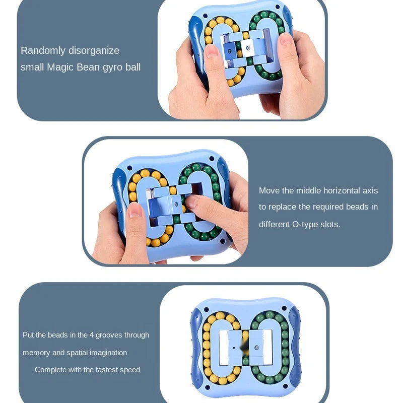 Rotating Magic Bean Fingertip Toy Puzzles Games for Kids Adults Intelligence Montessori Educational Toys - Slobuy