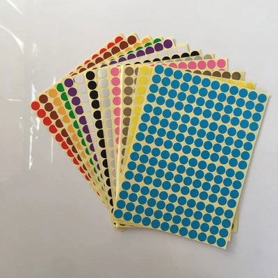 Round Coding Dot Labels Self Adhesive Stickers Office School Supplier Small Circle Dot Price Stickers Mix Color 6mm 10mm 16mm - Slobuy