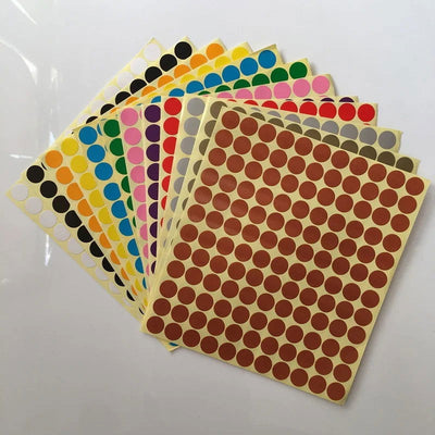 Round Coding Dot Labels Self Adhesive Stickers Office School Supplier Small Circle Dot Price Stickers Mix Color 6mm 10mm 16mm - Slobuy