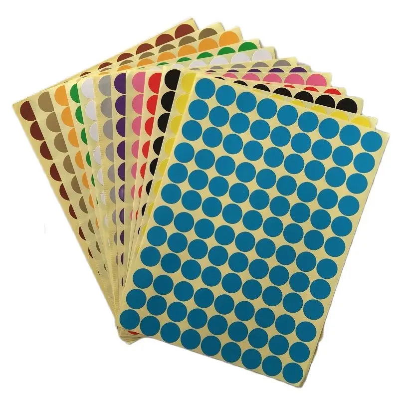 Round Coding Dot Labels Self Adhesive Stickers Office School Supplier Small Circle Dot Price Stickers Mix Color 6mm 10mm 16mm - Slobuy