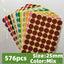 Round Coding Dot Labels Self Adhesive Stickers Office School Supplier Small Circle Dot Price Stickers Mix Color 6mm 10mm 16mm - Slobuy