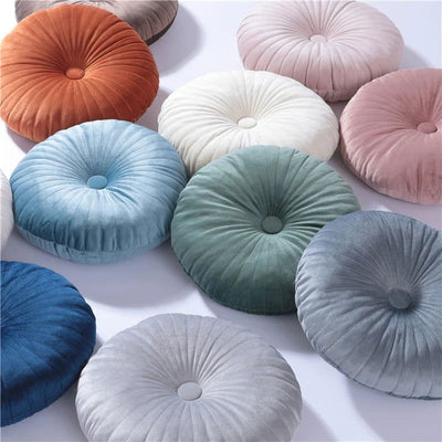 Round Pouf Throw Pillow Tatami Cushion Home Decorative Sofa Cushion Bed Chair Floor Coussin Soft Seat Pillow Pad 35x35cm - Slobuy