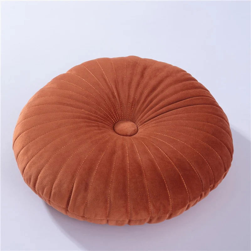Round Pouf Throw Pillow Tatami Cushion Home Decorative Sofa Cushion Bed Chair Floor Coussin Soft Seat Pillow Pad 35x35cm - Slobuy