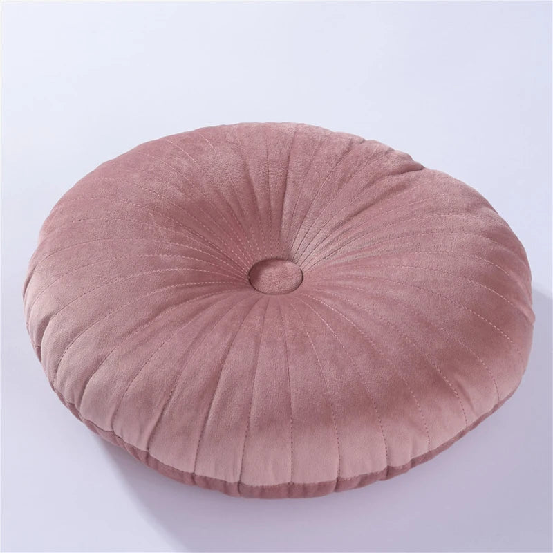 Round Pouf Throw Pillow Tatami Cushion Home Decorative Sofa Cushion Bed Chair Floor Coussin Soft Seat Pillow Pad 35x35cm - Slobuy