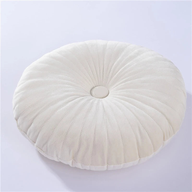 Round Pouf Throw Pillow Tatami Cushion Home Decorative Sofa Cushion Bed Chair Floor Coussin Soft Seat Pillow Pad 35x35cm - Slobuy