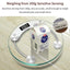 Round Transparent Digital Scale Body Weight Scale Floor Electronic Scales  LCD Scales Body Weighing Scale For Bathroom - Slobuy