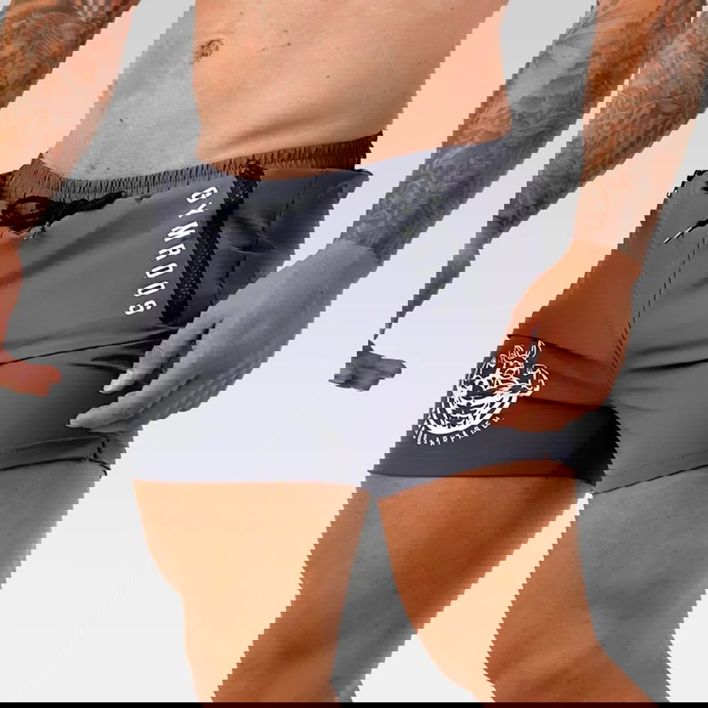 Running Sport Shorts Men Summer Gym Fitness Bodybuilding Quick Dry Bermuda Male Beach Pants Swim Trunks Jogging Training Bottoms - Slobuy