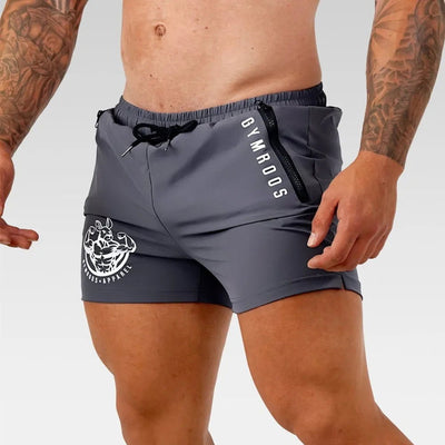Running Sport Shorts Men Summer Gym Fitness Bodybuilding Quick Dry Bermuda Male Beach Pants Swim Trunks Jogging Training Bottoms - Slobuy