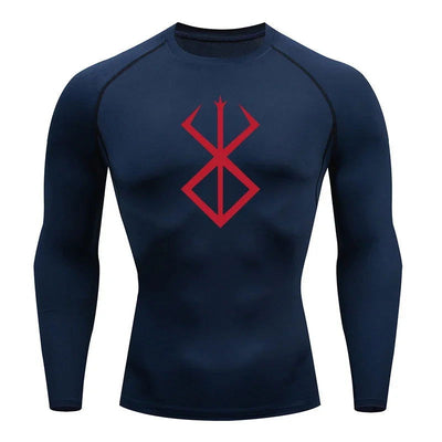 Running T-Shirt Men's Long Sleeve Compression Shirt Sea Fishing Sun Protection Second Skin Quick Dry Sportswear Gym Wear Fitness - Slobuy