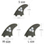 S/M/L Surf Fins UPSURF FCS Fins g3/g5/g7 Thruster Surfboard Fins Honeycomb Surfing Fins Multicolor Sup Fin Sports Accessories - Slobuy
