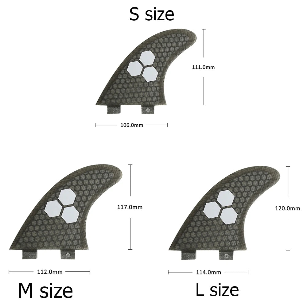 S/M/L Surf Fins UPSURF FCS Fins g3/g5/g7 Thruster Surfboard Fins Honeycomb Surfing Fins Multicolor Sup Fin Sports Accessories - Slobuy