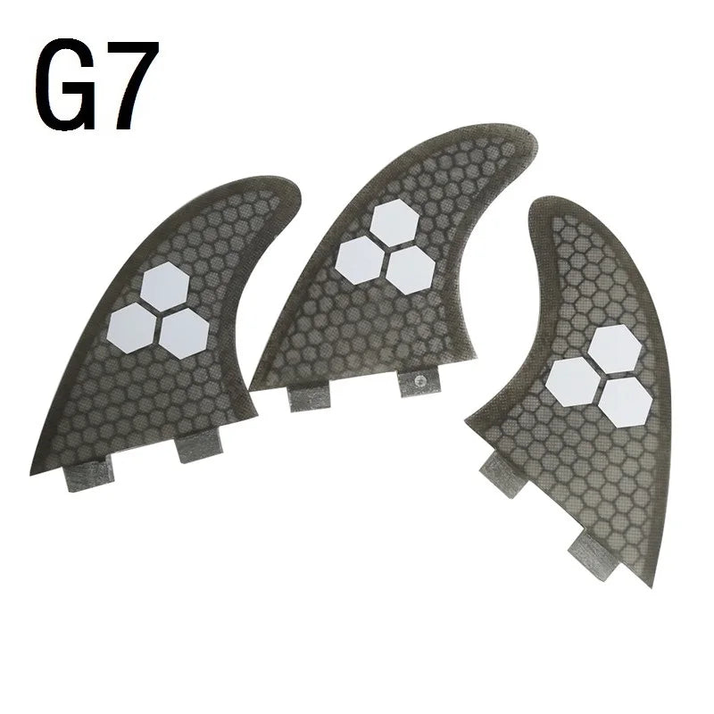 S/M/L Surf Fins UPSURF FCS Fins g3/g5/g7 Thruster Surfboard Fins Honeycomb Surfing Fins Multicolor Sup Fin Sports Accessories - Slobuy