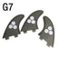 S/M/L Surf Fins UPSURF FCS Fins g3/g5/g7 Thruster Surfboard Fins Honeycomb Surfing Fins Multicolor Sup Fin Sports Accessories - Slobuy