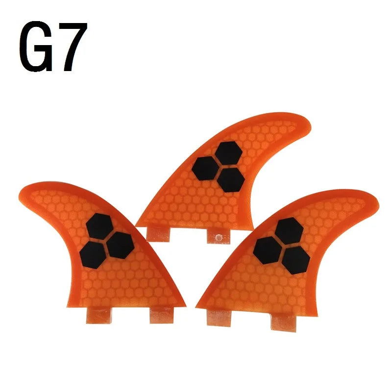 S/M/L Surf Fins UPSURF FCS Fins g3/g5/g7 Thruster Surfboard Fins Honeycomb Surfing Fins Multicolor Sup Fin Sports Accessories - Slobuy