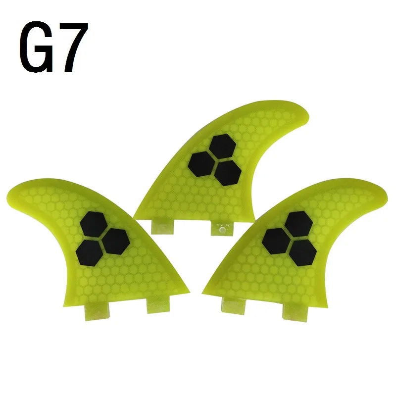 S/M/L Surf Fins UPSURF FCS Fins g3/g5/g7 Thruster Surfboard Fins Honeycomb Surfing Fins Multicolor Sup Fin Sports Accessories - Slobuy