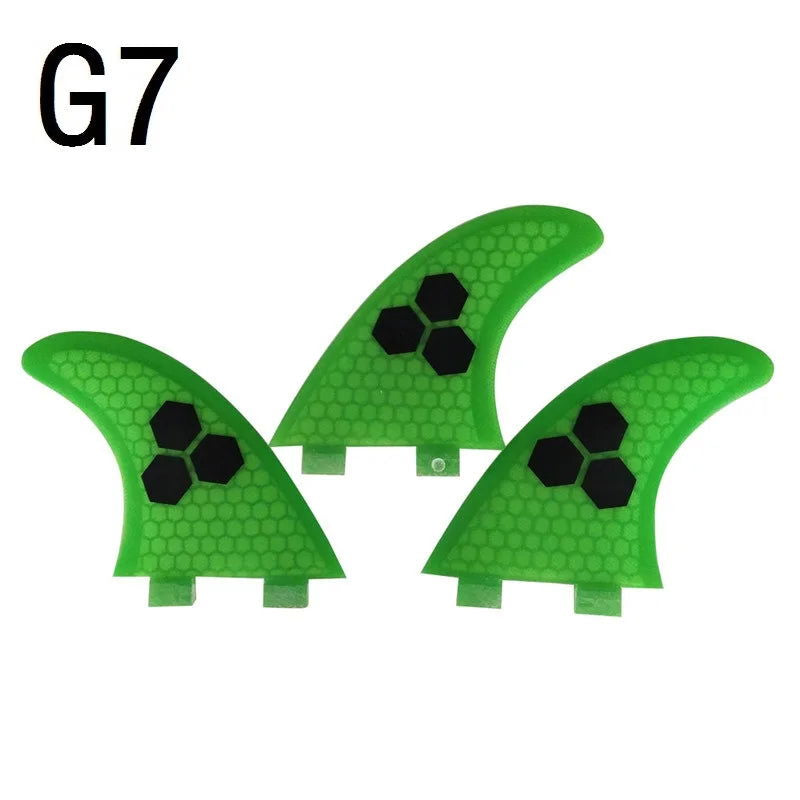 S/M/L Surf Fins UPSURF FCS Fins g3/g5/g7 Thruster Surfboard Fins Honeycomb Surfing Fins Multicolor Sup Fin Sports Accessories - Slobuy