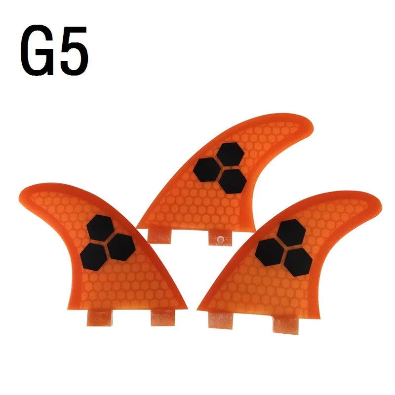 S/M/L Surf Fins UPSURF FCS Fins g3/g5/g7 Thruster Surfboard Fins Honeycomb Surfing Fins Multicolor Sup Fin Sports Accessories - Slobuy