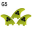 S/M/L Surf Fins UPSURF FCS Fins g3/g5/g7 Thruster Surfboard Fins Honeycomb Surfing Fins Multicolor Sup Fin Sports Accessories - Slobuy