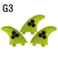 S/M/L Surf Fins UPSURF FCS Fins g3/g5/g7 Thruster Surfboard Fins Honeycomb Surfing Fins Multicolor Sup Fin Sports Accessories - Slobuy