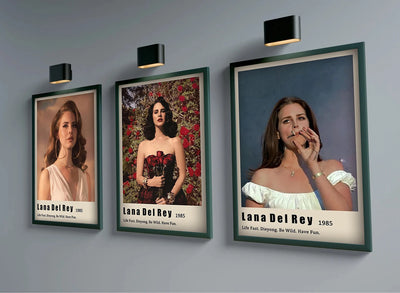 Lana Del Rey Poster Singer Lizzy Grant Aesthetic Music Album Rapper Hip Hop Movie Canvas Decoration Wall Art Mural Room Decor