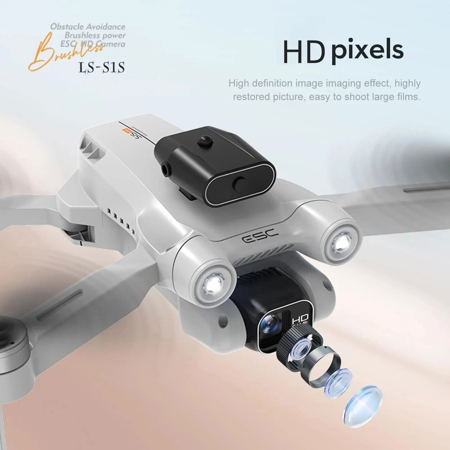 S1S Drone 5G Wifi 4K Professional 8K HD Camera Brushless 360° Obstacle Avoidance Optical Flow RC Foldable Quadcopter Toys Gifts - Slobuy