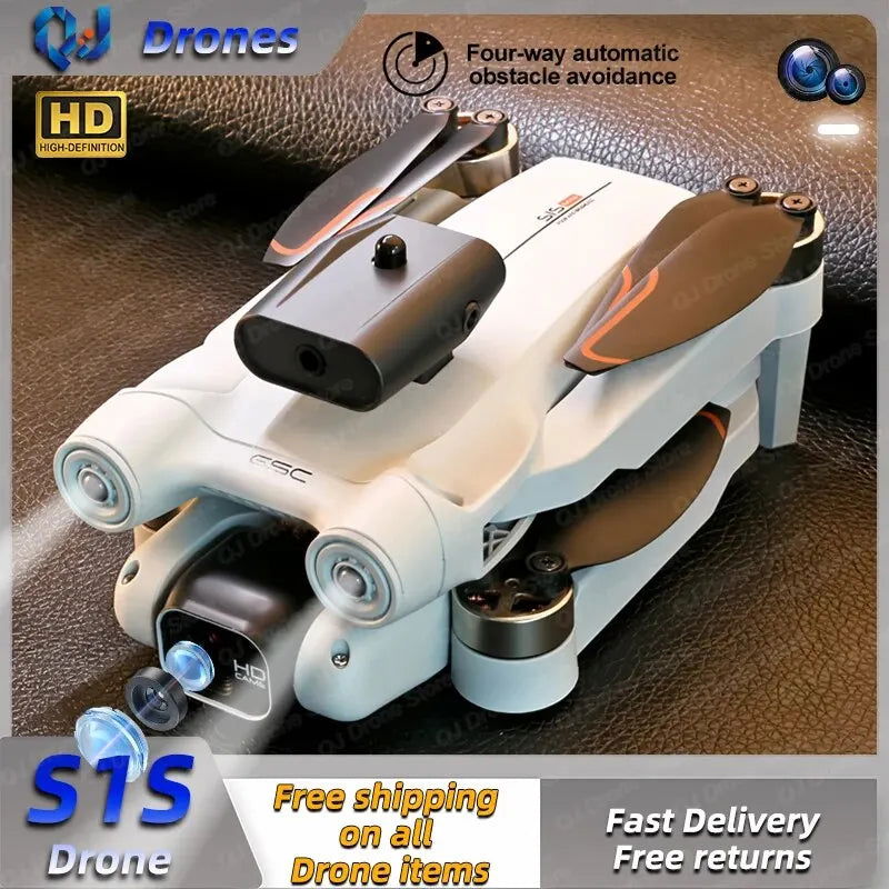 S1S Drone 5G Wifi 4K Professional 8K HD Camera Brushless 360° Obstacle Avoidance Optical Flow RC Foldable Quadcopter Toys Gifts - Slobuy