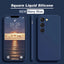 S23 S22 Ultra Plus Case Square Liquid Silicone Phone Case For Samsung Galaxy S23 S22 Ultra Plus S23Plus S23Ultra Soft Back Cover - Slobuy