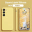 S23 S22 Ultra Plus Case Square Liquid Silicone Phone Case For Samsung Galaxy S23 S22 Ultra Plus S23Plus S23Ultra Soft Back Cover - Slobuy