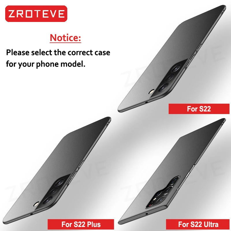 S24 Case Zroteve Slim Thin Hard PC Matte Cover For Samsung Galaxy S24 Ultra S22 Plus S20 S21 S23 FE S 24 23 22 21 20 Phone Cases - Slobuy