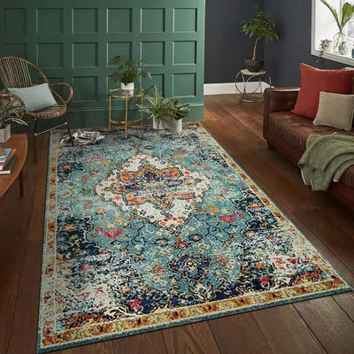 VIKAMA 40*60CM American Persian Living Room Carpet Hotel Home Bedroom Carpeted Exotic Nationalities Windswept Rug