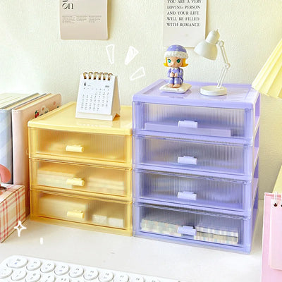 Tabletop storage box, drawer-type stationery, sundries, cosmetics organizing, small box, office, student desk, shelf