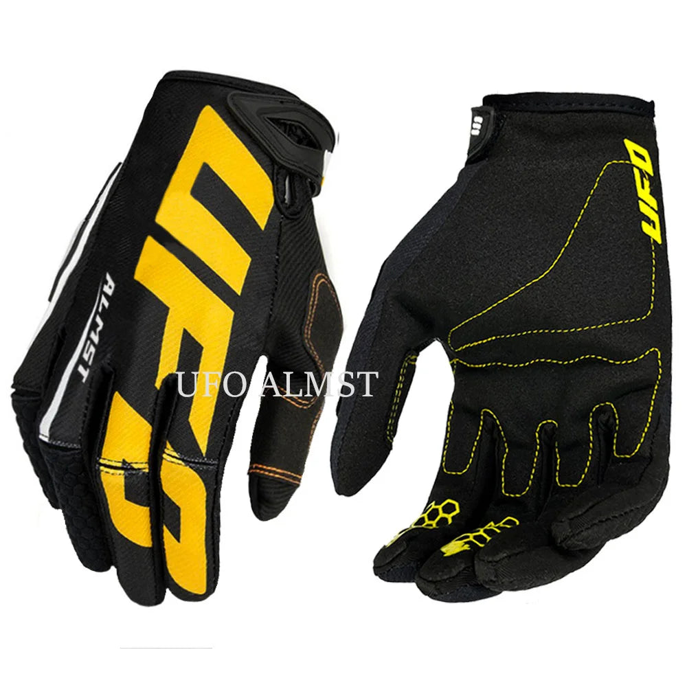 Ufo Almst Mountain Bike Gloves Anti-slip Full Finger Motorcycle Gloves MTB Men Women Breathable Anti-shock BMX Motocross Gloves