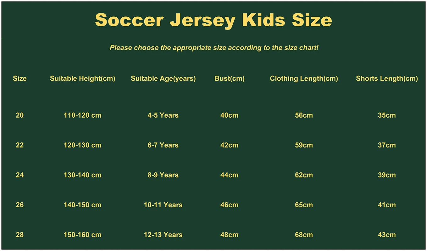 Soccer Jerseys Kids Boy Soccer Jersey Set Polyester Soccer Breathable Football Uniform for Children Girl Jersey Shorts Sets