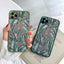 Palm tree Leaves Plant Flower Phone Case for iphone X XR XS 15 11 12 13 14 Pro Max 14 Plus 7 8 Plus Back Shockproof Cover Funda