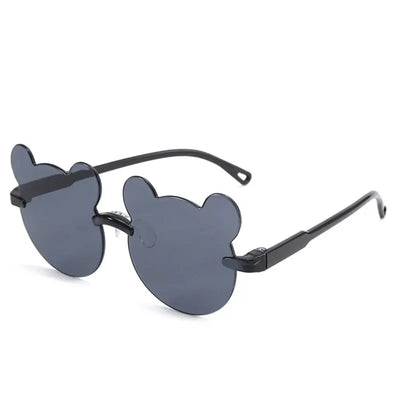 The New Korean Version of Fashion Simple Bear Sunshade Sunscreen UV Protection 2-12 Years Old Boys and Girls Sunglasses