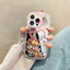 Lovely Girl Heart Mirror Phone Case For iPhone 11 12 13 14 15 Pro Max Shockproof Back Cover