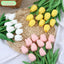 Tulip Flower Artificial Tulip Bouquet 3/5pcs PE Foam Fake Flower Wedding Decoration Home Garden Bouquet Decoration Gift