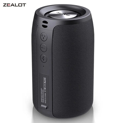 ZEALOT S32 Portable Wireless Speaker Subwoofer Stereo Waterproof Powerful Column Outdoor Speakers Boom Box TF Card & AUX Audio