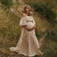 Women's Boho Two-Pieces Set Maternity Dresses For Photo Shoot Comfortable Linen Cotton Vintage Top And Skirt Pregnancy Clothing