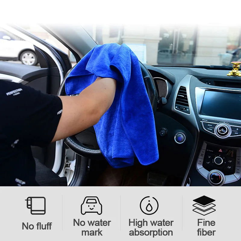 SEAMETAL 160x60cm Car Wash Towel 400GSM Microfiber High Water Absorption Cleaning Towels Thickened Soft Car Washing Drying Cloth - Slobuy