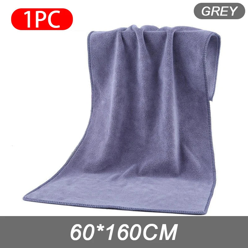 SEAMETAL 160x60cm Car Wash Towel 400GSM Microfiber High Water Absorption Cleaning Towels Thickened Soft Car Washing Drying Cloth - Slobuy