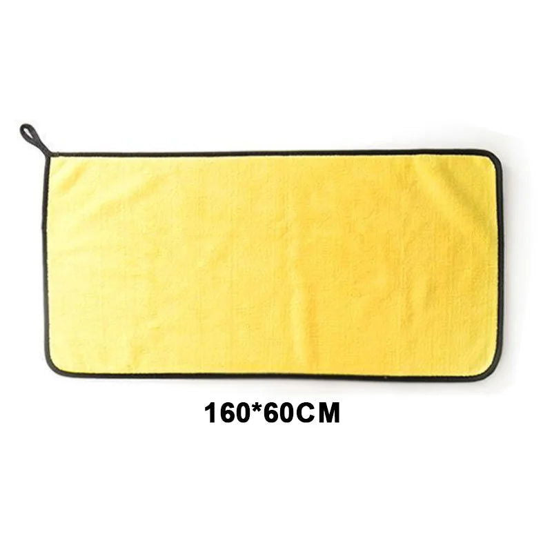 SEAMETAL 160x60cm Car Wash Towel 400GSM Microfiber High Water Absorption Cleaning Towels Thickened Soft Car Washing Drying Cloth - Slobuy