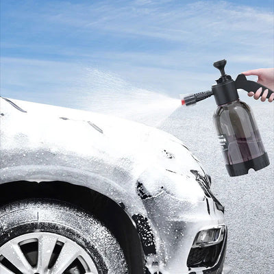 SEAMETAL 2L Hand Pump Foam Sprayer Pneumatic Washer Foam Snow Foam High Pressure Car Wash Spray Bottle for Car Home Cleaning - Slobuy
