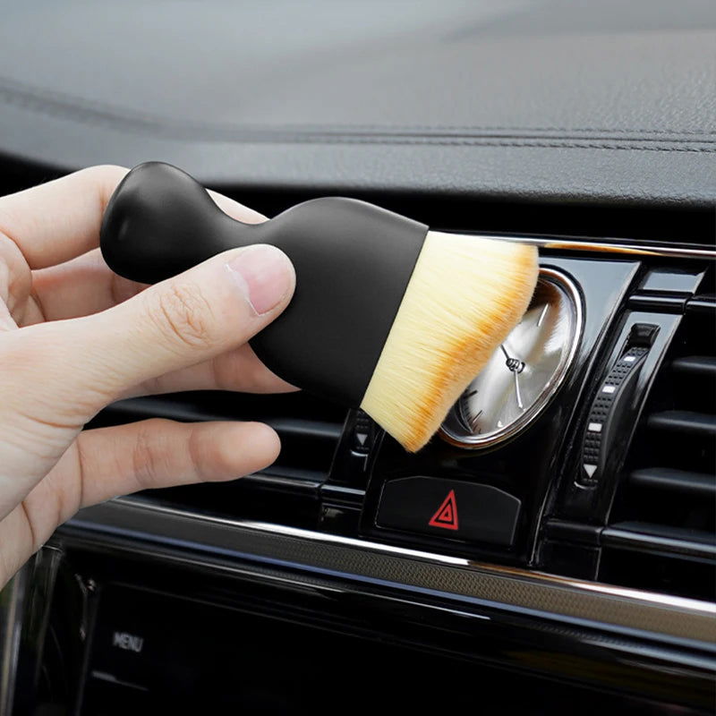 SEAMETAL Car Air Conditioner Cleaning Brush Car Air Outlet Crevice Dust Removal Brushes for Car Interior Cleaning Accessories - Slobuy