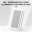 SEAMETAL Car Interior Mirrors Sun Visor Plate LED Makeup Mirror for Girls Women Rechargeable Fill Light Universal Vanity Mirror - Slobuy