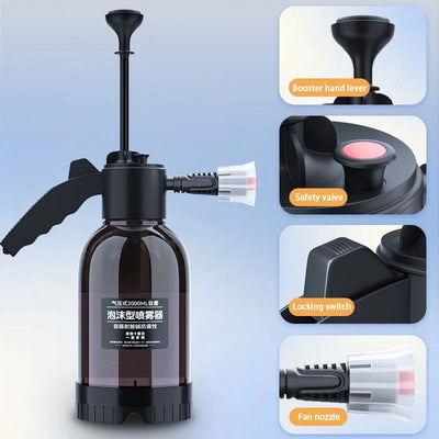 SEAMETAL Car Wash Foam Sprayer 2L Hand Pump Pneumatic Foam Cannon Snow Foam Car Wash Spray Bottle for Car Home Cleaning Tools - Slobuy
