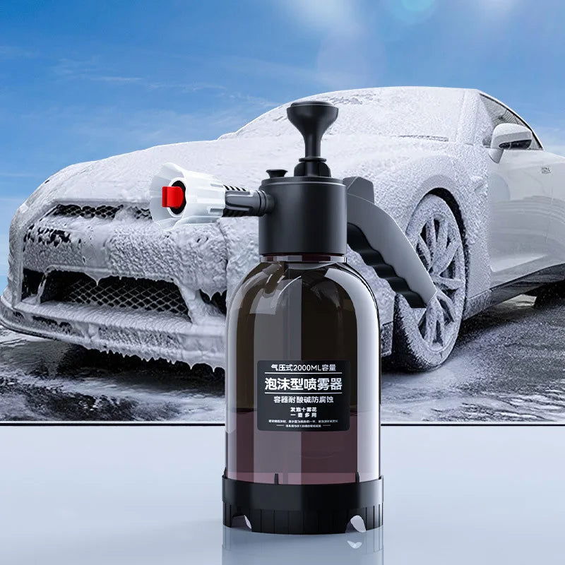 SEAMETAL Car Wash Foam Sprayer 2L Hand Pump Pneumatic Foam Cannon Snow Foam Car Wash Spray Bottle for Car Home Cleaning Tools - Slobuy