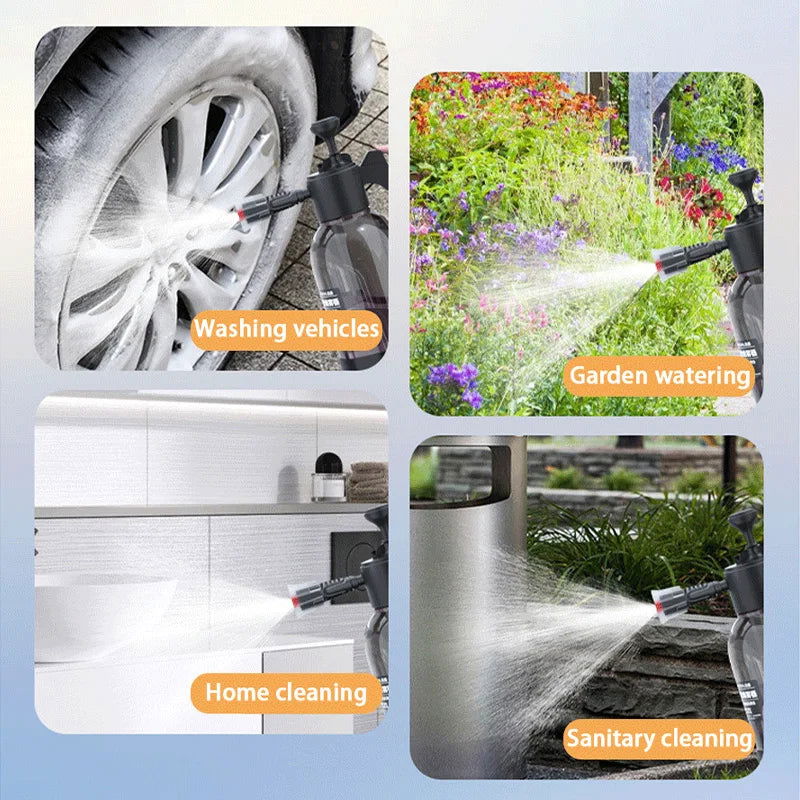 SEAMETAL Car Wash Foam Sprayer 2L Hand Pump Pneumatic Foam Cannon Snow Foam Car Wash Spray Bottle for Car Home Cleaning Tools - Slobuy